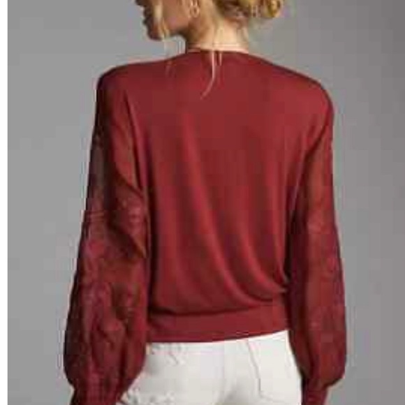 COPY - $120 new nwt  Anthropologie Embroidered Floral Buttondown size Large - Picture 3 of 4